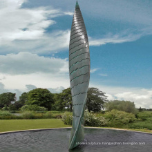 modern outdoor garden decoration stainless steel water sculpture